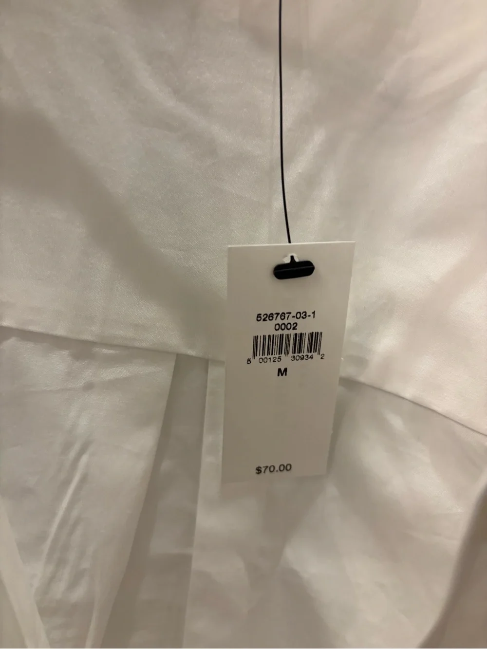 NWT Banana Republic White Long-Sleeve Button-Up Shirt